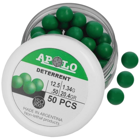 Apolo - Deterrent Poly Heavy polymer bullets .50 cal, 1.34 g, 50 pcs.