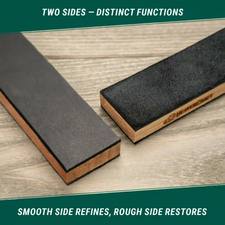 Leather polishing belt Double-sided with green and white polishing paste (25g) LS9P2