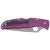 Spyderco Endura 4 FRN Purple Flat Ground Plain Folding Knife (C10FPPR)