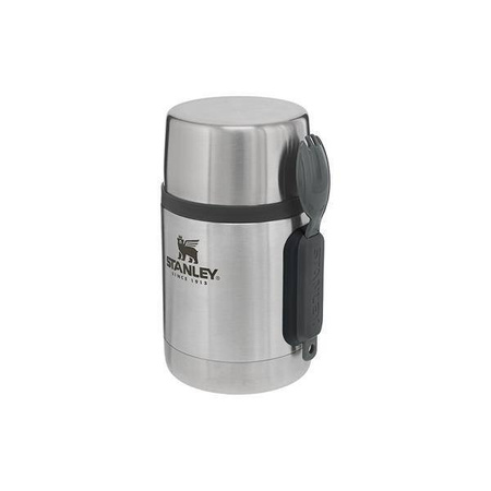 Stanley ADVENTURE 0.53L- silver dinner thermos with cutlery 