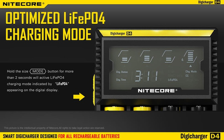 Battery charger - Nitecore Digicharger D4