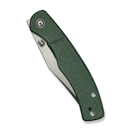 Civivi Clingman Green Canvas Micarta Folding Knife, Black Stonewashed Nitro-V by Taylor Martin Best Damn EDC (C23065-4)