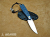 Brisa Necker 70 F knife - Blue Jeans Micarta - Kydex scabbard