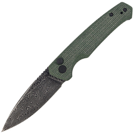 CIVIVI Altus Green G10, Black Damascus knife (C20076-DS1)