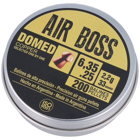 Apolo - Air Boss Domed Copper 6.35 mm shotgun shell, 200 rounds. 2.20g/33.0gr (30200)