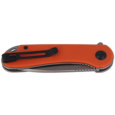 CIVIVI Elementum Flipper Orange G10 knife, Satin Finish (C907R)