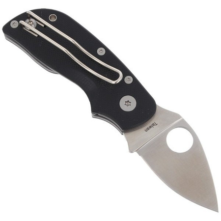 Spyderco Chicago G-10 Black Plain Folding Knife - C130GP