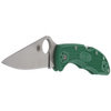 Spyderco Delica 4 FRN Green Flat Ground Plain Folding Knife (C11FPGR)