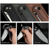 Civivi Yonder Knife Guibourtia Wood, Damascus by Zac Whitmore (C23073B-DS1)