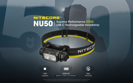 Nitecore NU50 headlamp flashlight