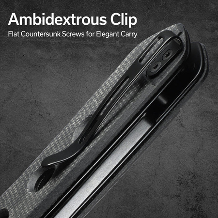 Civivi Vision FG Black Canvas Micarta Folding Knife, Damascus by Snecx Tan (C22036-DS2)