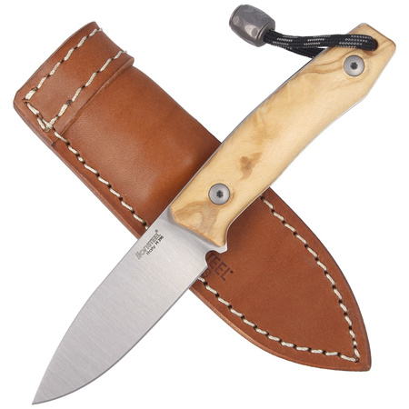 LionSteel Bushcraft Olive Wood knife, Satin Blade (M1 UL)