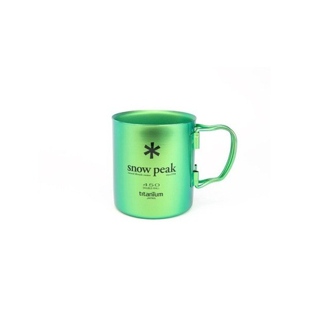 Titanium Mug - Snow Peak Titanium Single Mug 450 - Ocean Green