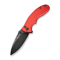 Sencut Cybrix Red Aluminum, Black 9Cr18MoV Folding Knife (S23098A-3)