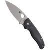 Spyderco Shaman G-10 Black Plain Folding Knife (C229GP)