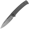 Civivi Caetus Twill Carbon Fiber, Black Hand Rubbed Damascus Folding Knife (C21025C-DS1)