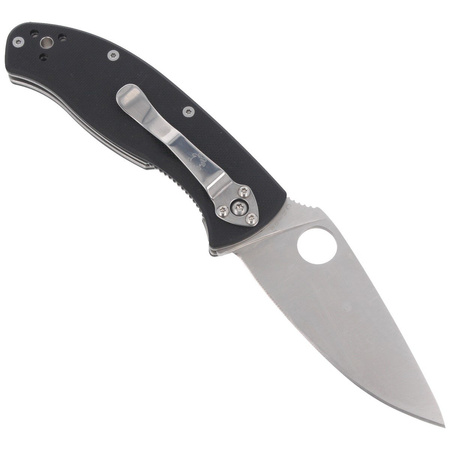 Spyderco Tenacious G-10 Black Plain Folding Knife - C122GP