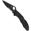 Spyderco Delica 4 FRN Black/Black Blade Folding Knife (C11PSBBK)