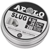 Apolo Slug 33 6.35 mm shotgun shell, 200 rounds. 2.14g/33.0gr (19303)