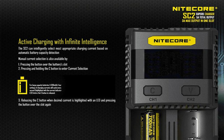 Battery charger - Nitecore SC2