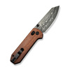 Civivi Yonder Knife Guibourtia Wood, Damascus by Zac Whitmore (C23073B-DS1)