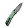 Civivi Qubit Green Aluminum, Black Damascus Knife (C22030E-DS1)