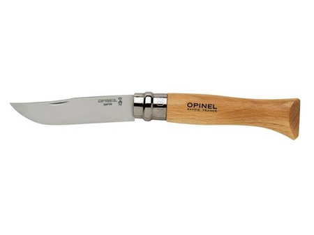 Opinel Inox Natural 8 Knife with Case