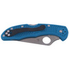 Spyderco Delica 4 FRN Blue Flat Ground Plain Folding Knife (C11FPBL)