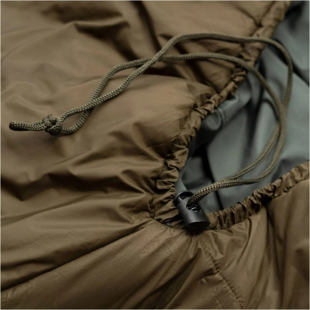 Alpinus - Survival 1300 sleeping bag for right-handers - olive