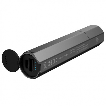 Fenix E-CP flashlight with powerbank black
