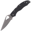 Spyderco Byrd Harrier 2 G-10 Black Plain Folding Knife (BY01GP2)