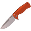 LionSteel SR22A Aluminum Orange, Satin Blade Folding Knife (SR22A OS)