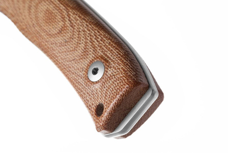 LionSteel Bushcraft Natural Canvas Micarta Knife (M4 CVN)