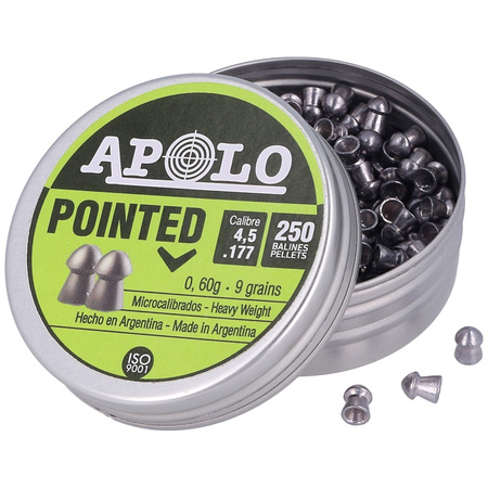 Apolo Pointed 4.5 mm shot, 250 rounds. 0.60g/9.0gr (19102)