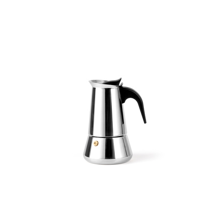 Leopold Vienna - Trevi 4 cups Italian coffee machine - polished steel