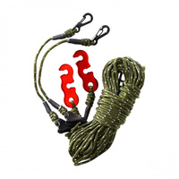 TigerWood - Reflective silk long slings - green