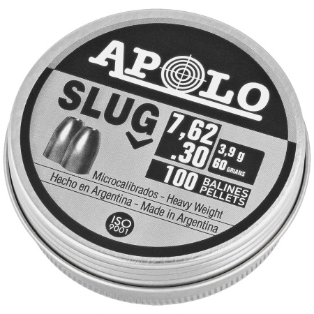 Apolo Slug 60 7.62 mm shotgun shell, 100 rounds. 3.90g/60.0gr (19305)
