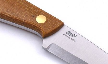 Brisa Necker 70 Sc knife - Mustard Micarta - Kydex scabbard