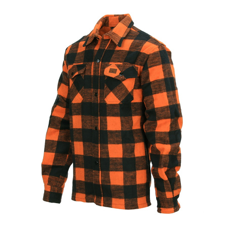 Longhorn Lumberjack flannel shirt - Orange