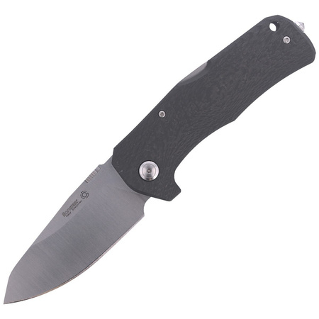 LionSteel TM1 Carbon Fiber Black / Satin Blade Folding Knife (TM1 CS)