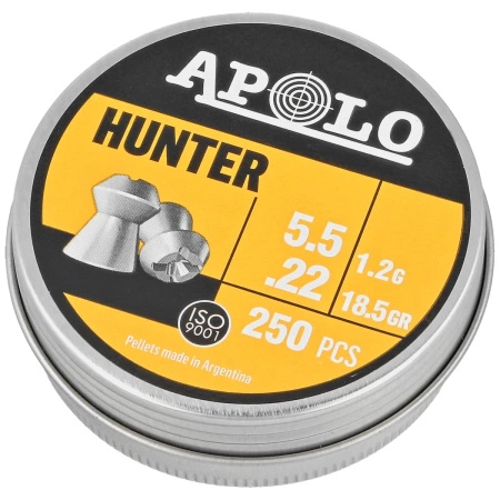 Apolo Hunter 5.52 mm shotgun shell, 250 rounds. 1.20g/18.5gr (19971-2)