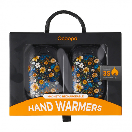 Ocoopa - UT3 Lite electronic hand warmer black with flowers