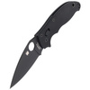 Spyderco Manix 2 G-10 Black / Black Blade Folding Knife - C101GPBBK2