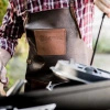 Buffalo leather apron with cross neck strap Petromax 