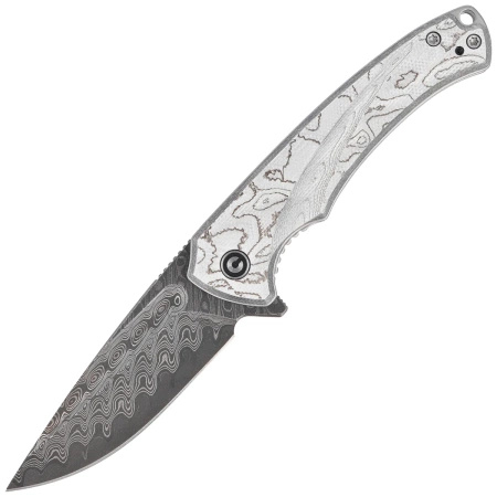 Civivi Voidflare Aluminum G10 Folding Knife, Damascus (C24040-DS1)