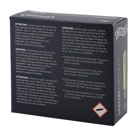 Walther - CO2 capsule cartridge 10 x 12 g