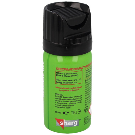 Sharg Defence Green Gel pepper gas 2mln SHU 40ml Stream (10040-S)