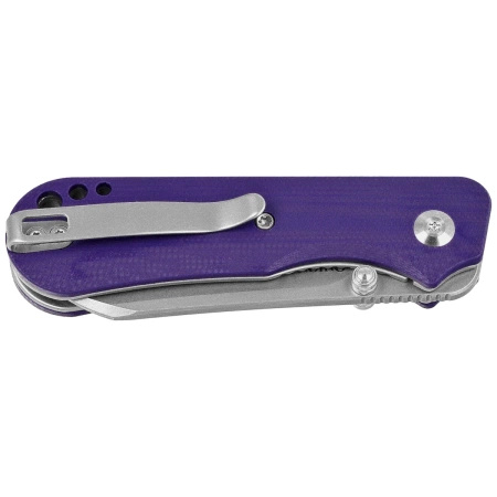 Civivi Crabby Purple G10 Folding Knife, Stonewashed 14C28N by Ken Onion Jr. (C24055-2)