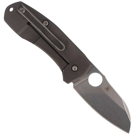 Spyderco Techno 2 Titanium Plain Folding Knife (C158TIP2)