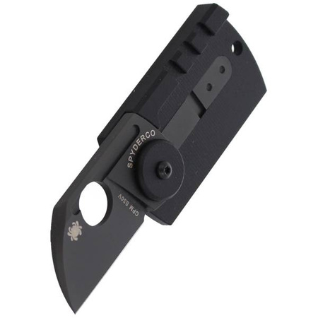 Spyderco Dog Tag Folder Knife CF/G-10 Laminate Black (C188CFBBKP)